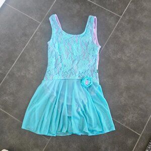 Dollie and Me Leotard with attached skirt - Child Large